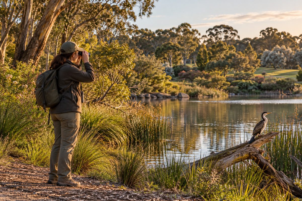 birdwatching at wilson botanic park berwick